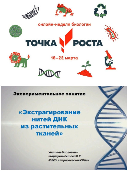 Точка роста: онлайн-неделя биологии.